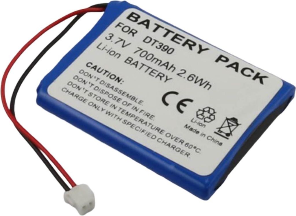 Avizar, Akku für Ascom D41/D43 Schnurlostelefon, Li‐ion 3,7 V 700 mAh, Blau
