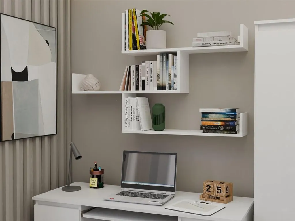 Décorer son Salon avec les Étagères Suspendues Blanches Modulables