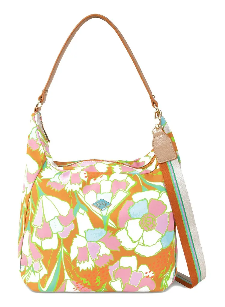 Oilily Mary Borsa a Tracolla Floreale | Sudan Brown Multicolore