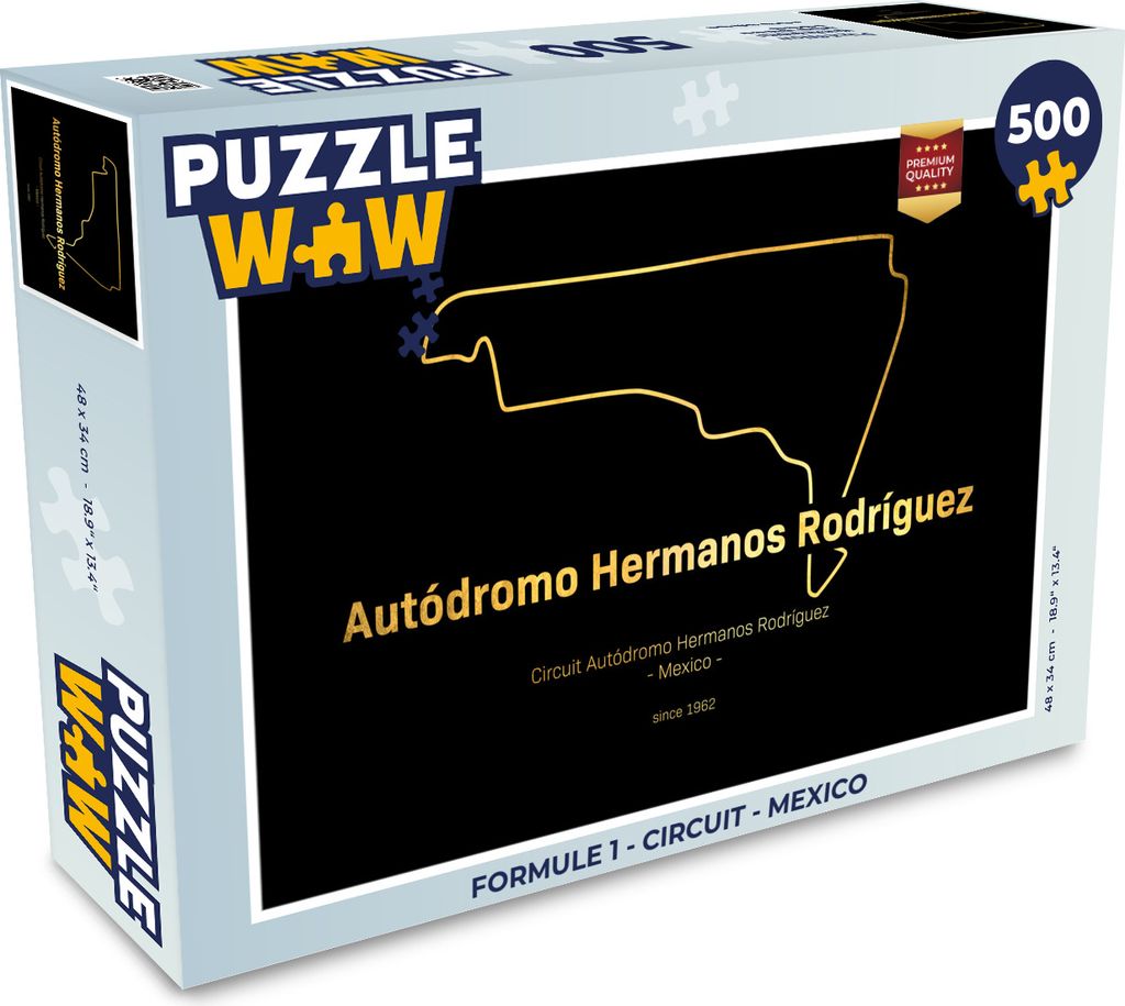 MuchoWow Puzzle 500 Teile Formel 1 - Rennstrecke - Mexiko - 500 Teile - Kinder - Selberbauen - Puzzlespiele