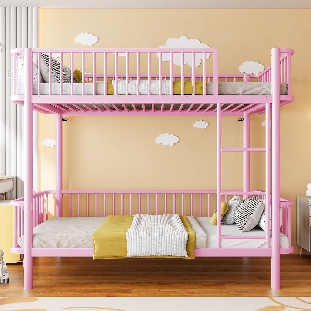 Flieks Etagenbett 90x200cm mit Leiter, Hochbett für 2 Produktbild 