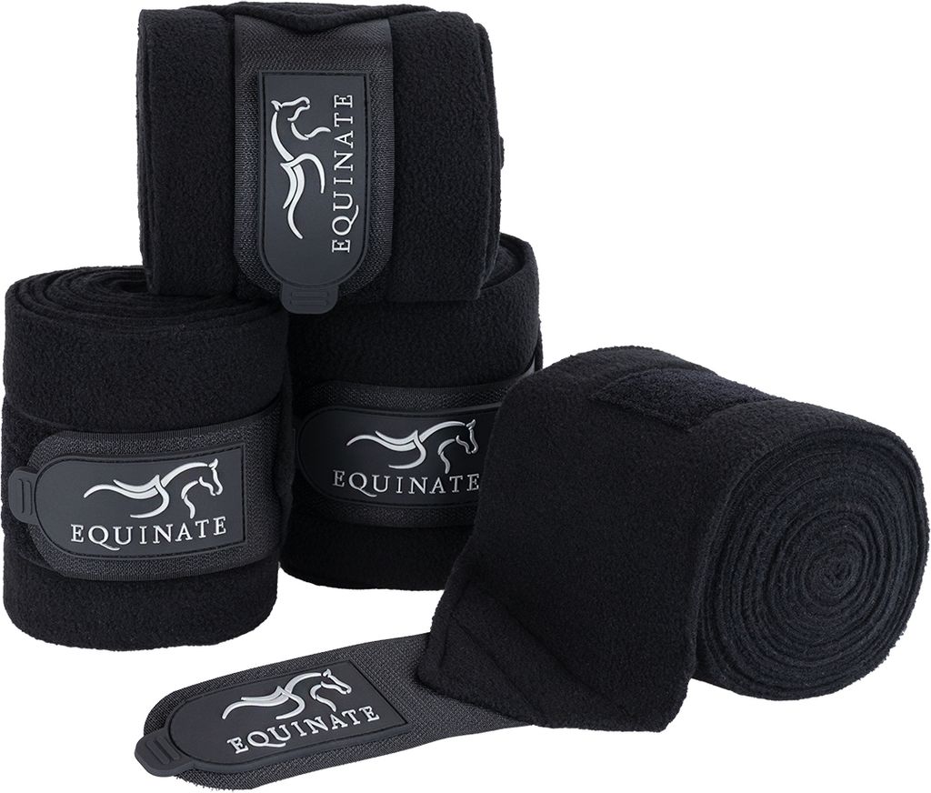 Equinate Fleecebandagen Harmony Schwarz Pony