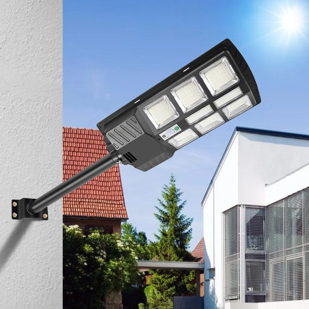 Lampadaire Solaire de Parking et Jardin 400W LED avec Capteur de Présence