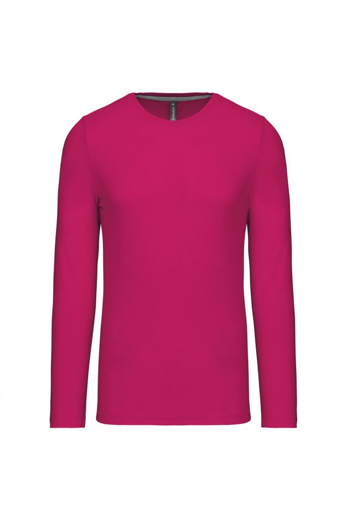 Kariban Mens long-sleeved crew neck T-shirt