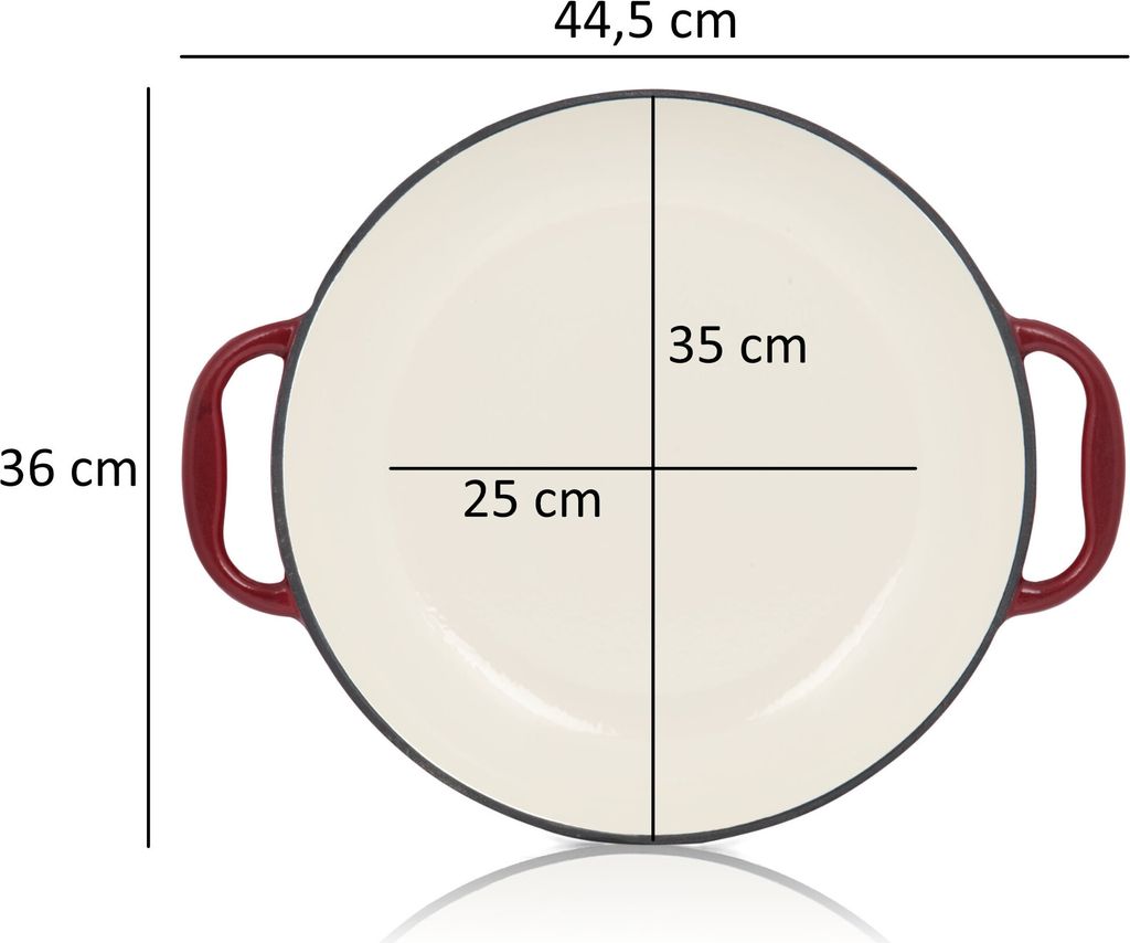 Padella Paella In Ghisa Mahlzeit - Ø 35 Cm, Smaltata Blue Berry, Per Forno E Grill - Foto 11