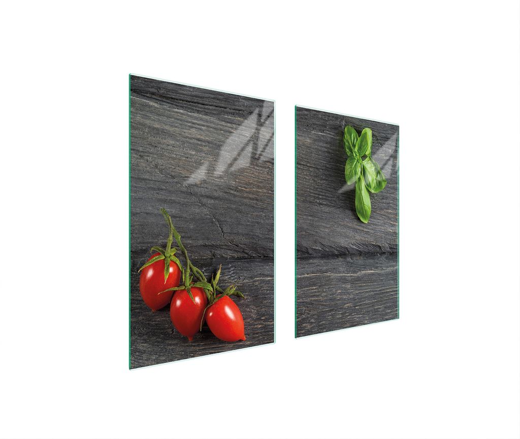 Glasschutzplatte Für Herd 75X52 Tomaten