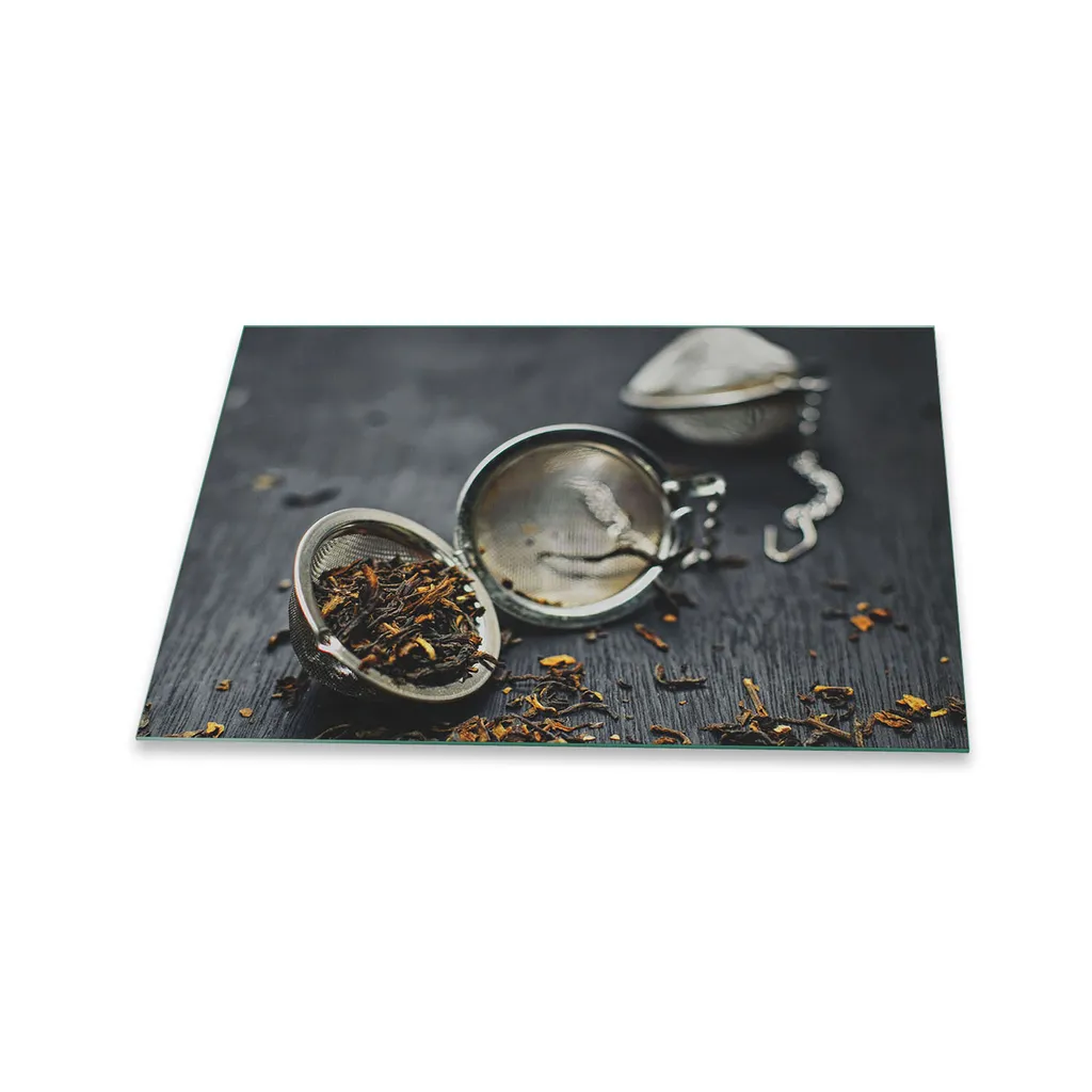 Piastra di copertura per piano cottura in ceramica 80x52 spezie nero copertura vetro decorazione alzatina