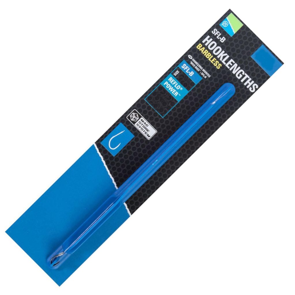 Preston Sfl-B Spade End Mag Store Hooklengths 15cm - 8 Feederhaken, Durchmesser:0.11mm, Größe:Gr. 18, Tragkraft:1.52kg