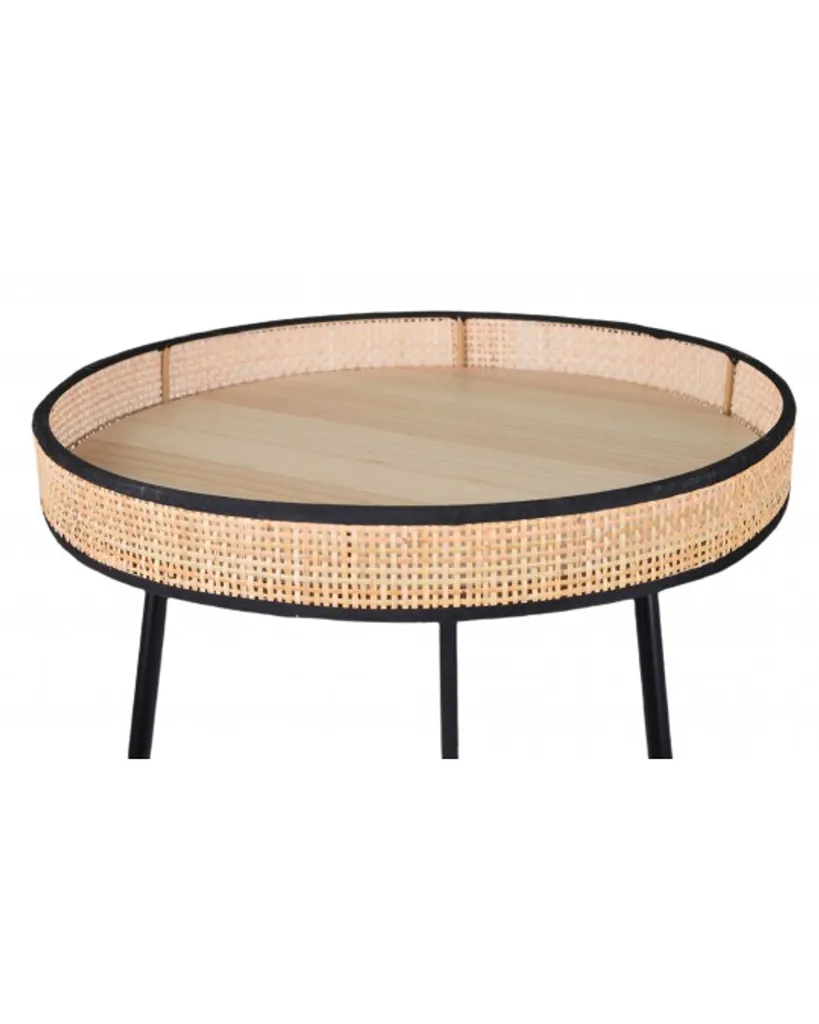 Petite table d'appoint légère en rotin - Solution gain de place design - 2