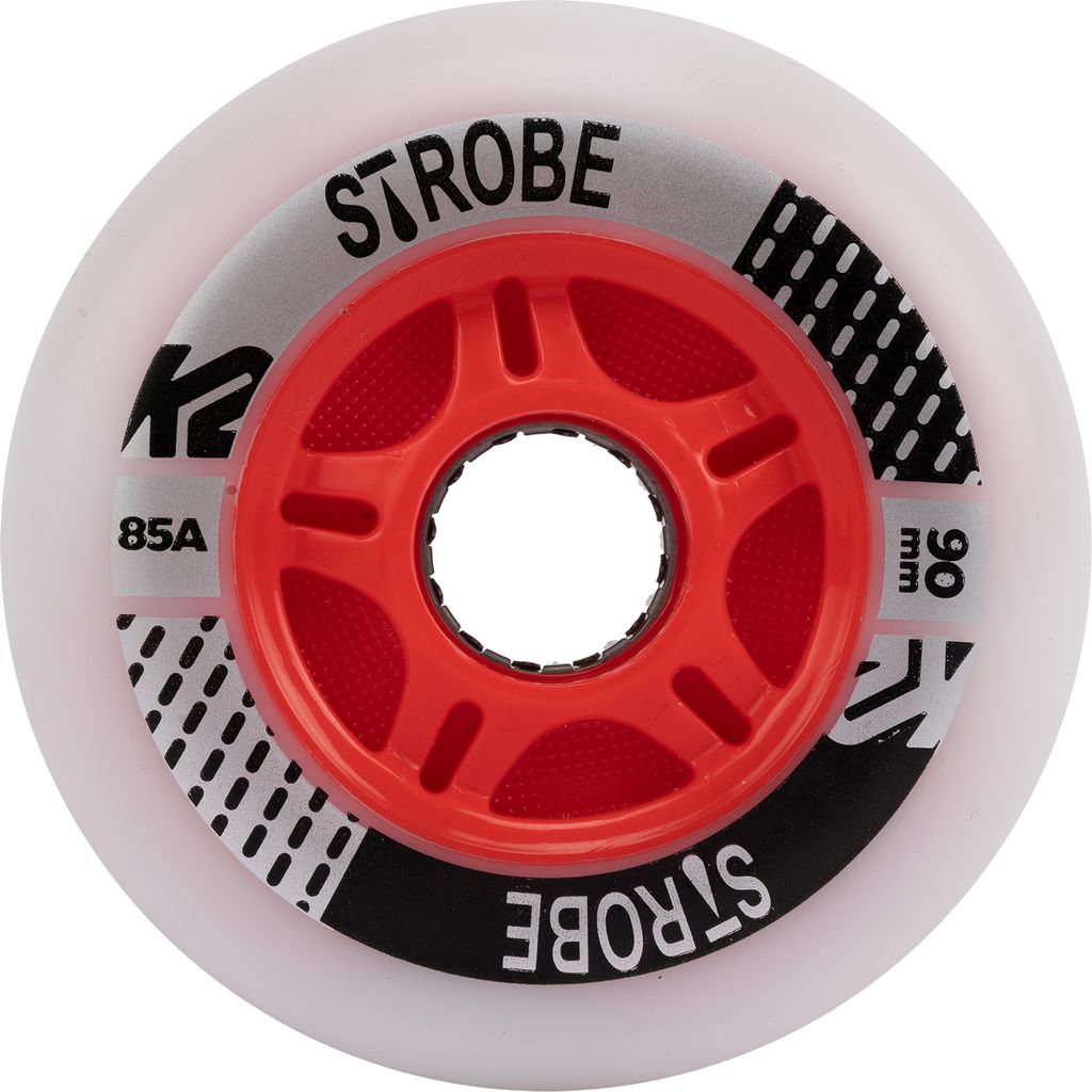 K2 Skates STROBE 90MM - 2 PACK LIGHT Rollen Unisex weiß Größe: 1SIZ