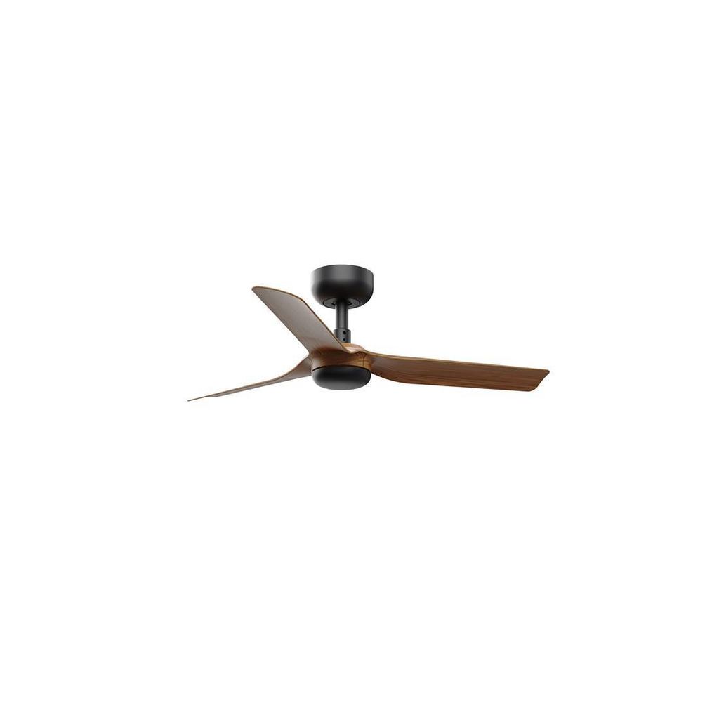 Energiespar Deckenventilator mit Fernbedienung Mini Punt 90 cm Schwarz / Nussbaum