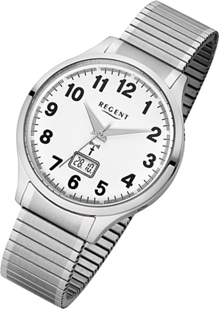 Regent Armbanduhr silber FR-211 Herren Produktbild 