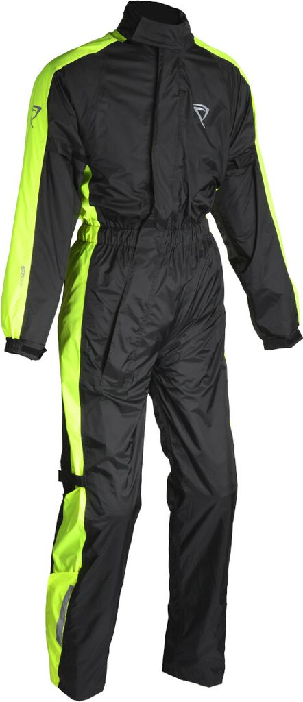 DIFI Meadow Aerotex 1-Teiler Motorrad Regenkombi, schwarz/gelb, 3XL