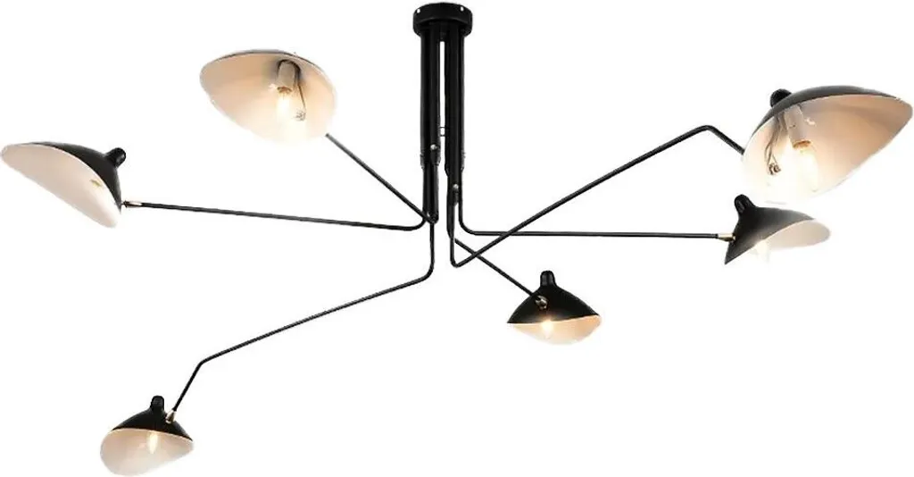 Plafoniera tooLight App570-6C Nera: Illuminazione 6 Punti Luce E27