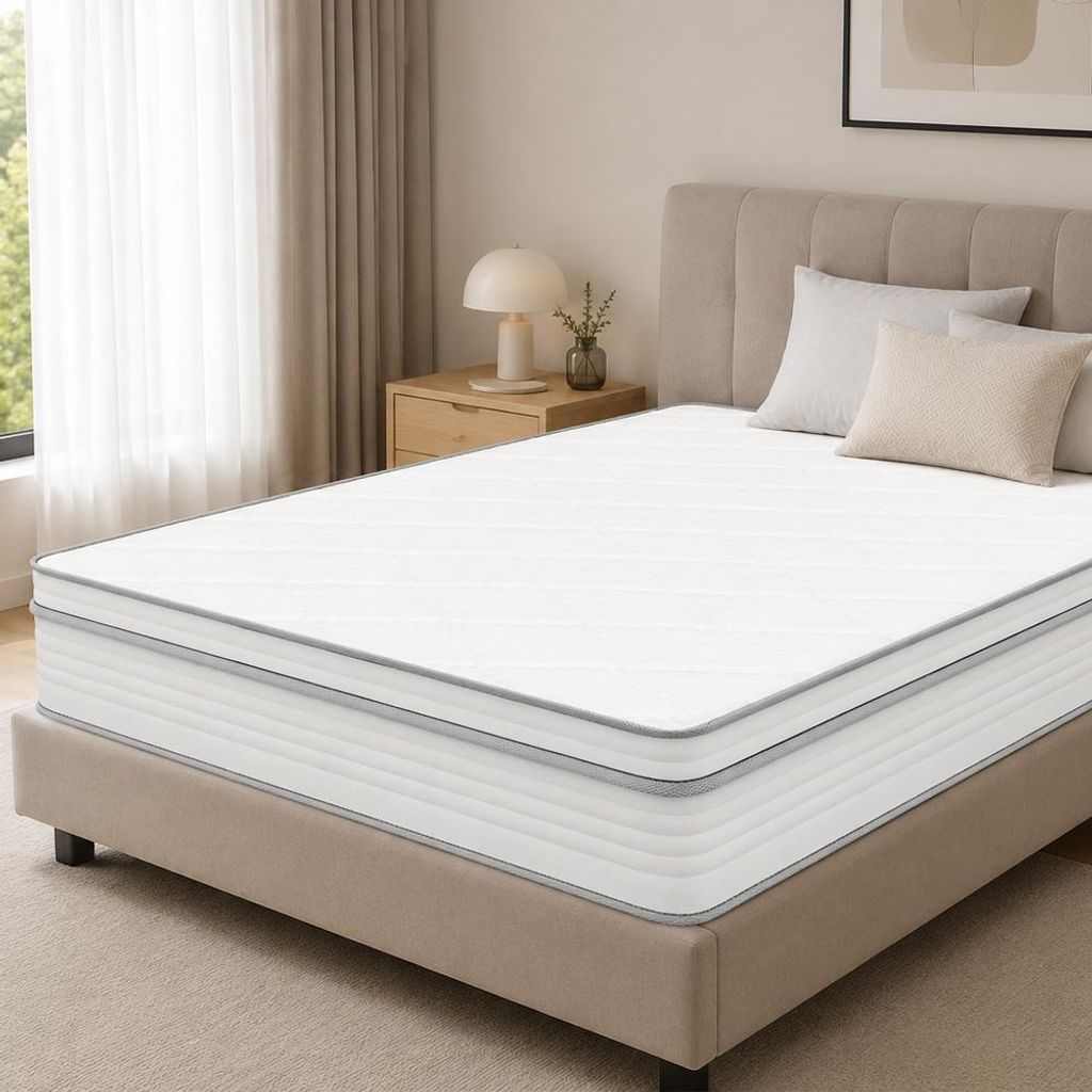 Matelas 140x200 cm, hauteur 25 cm, matelas à ressorts Image du produit 