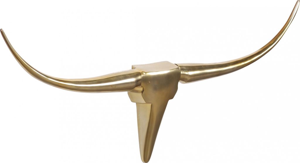 Wohnling Deko Geweih Bull M Aluminium Design Hörner 100cm Produktbild 