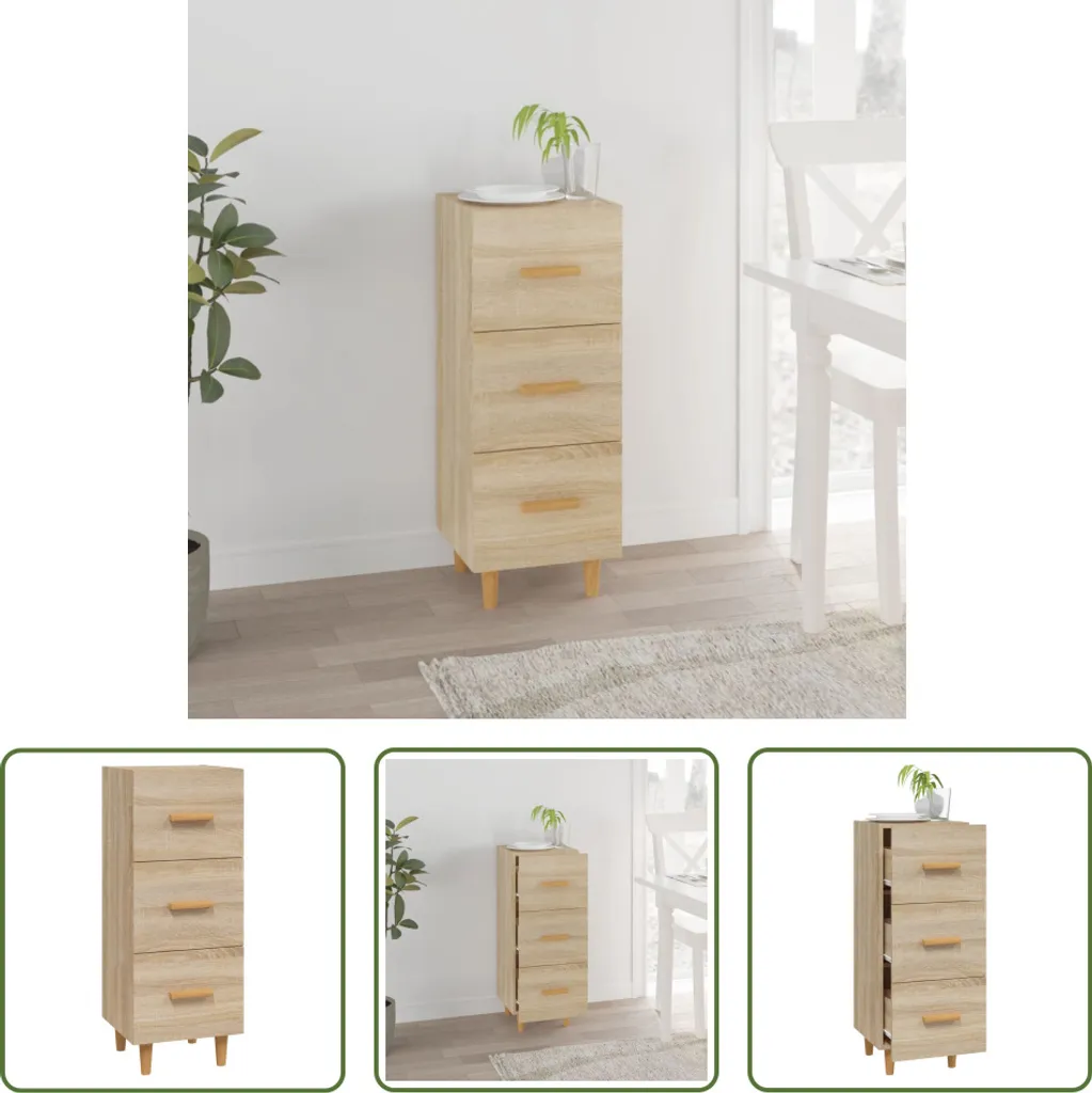 Compra Ora Credenza Compatta Rovere Sonoma 34,5cm | The Living Store - 9