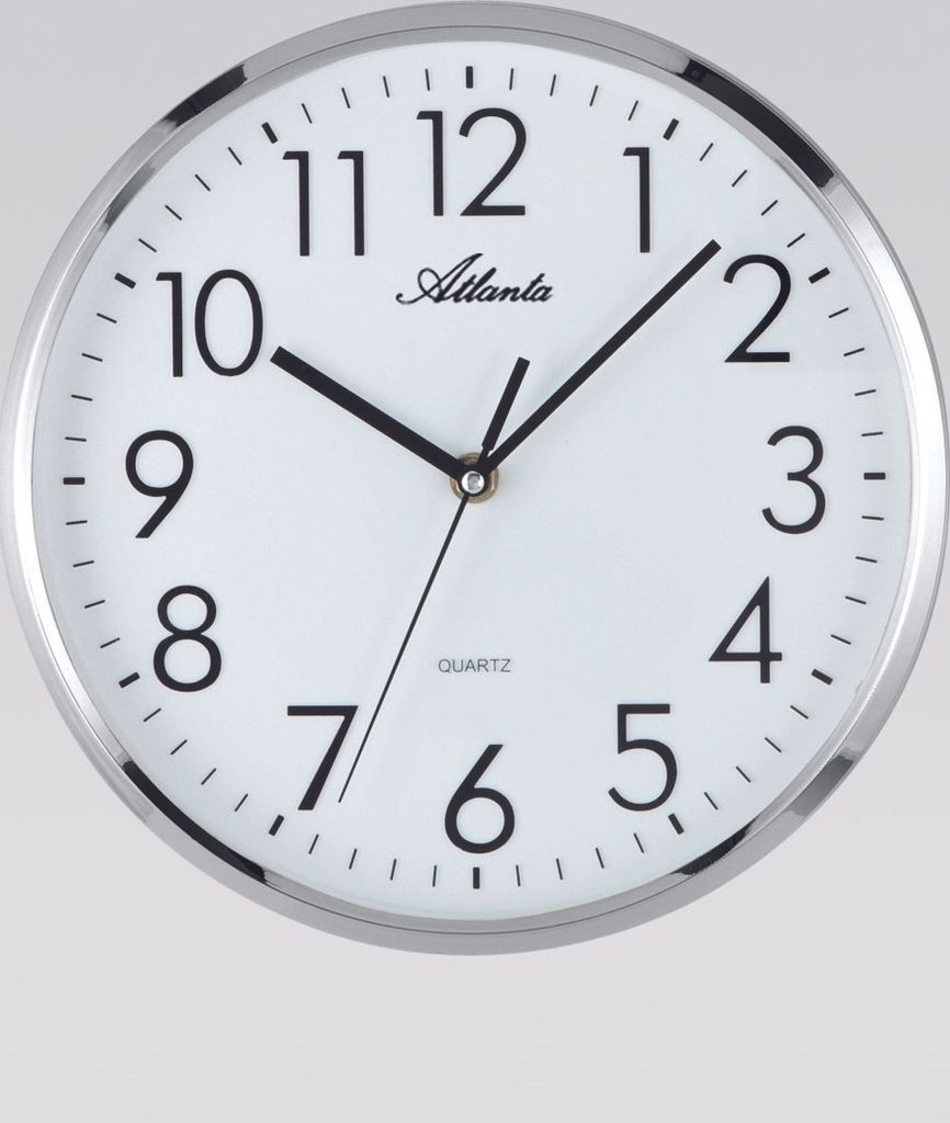 Atlanta Wanduhr, Quartz, Ø 26 cm, 4315