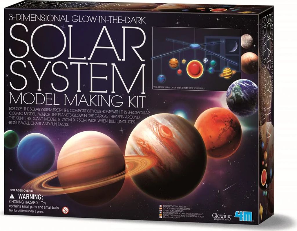 Lernspiel Hape Kit sistema solare rotante in 3D 37,3 x 28,3 x 6,5 cm