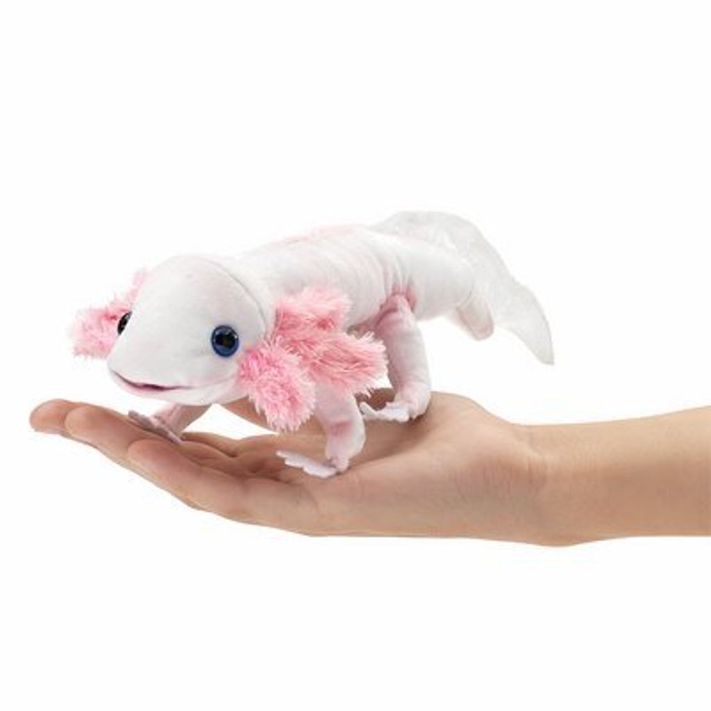 Marionetta a mano Axolotl, Folkmanis, 23 cm Immagine del prodotto 