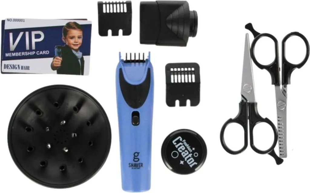 Kit Parrucchiera Bambina Moderno con Phon Elettronico e Accessori - 3