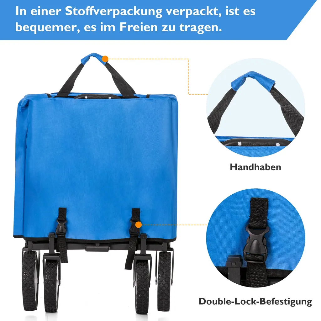Chariot pliable robuste 100kg : transportez tout sans effort physique