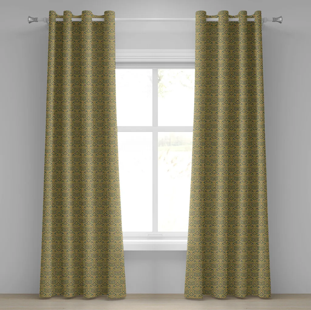 Offerta Tende ABAKUHAUS Vintage 2 Pannelli 280x245cm Lavabili Lavatrice