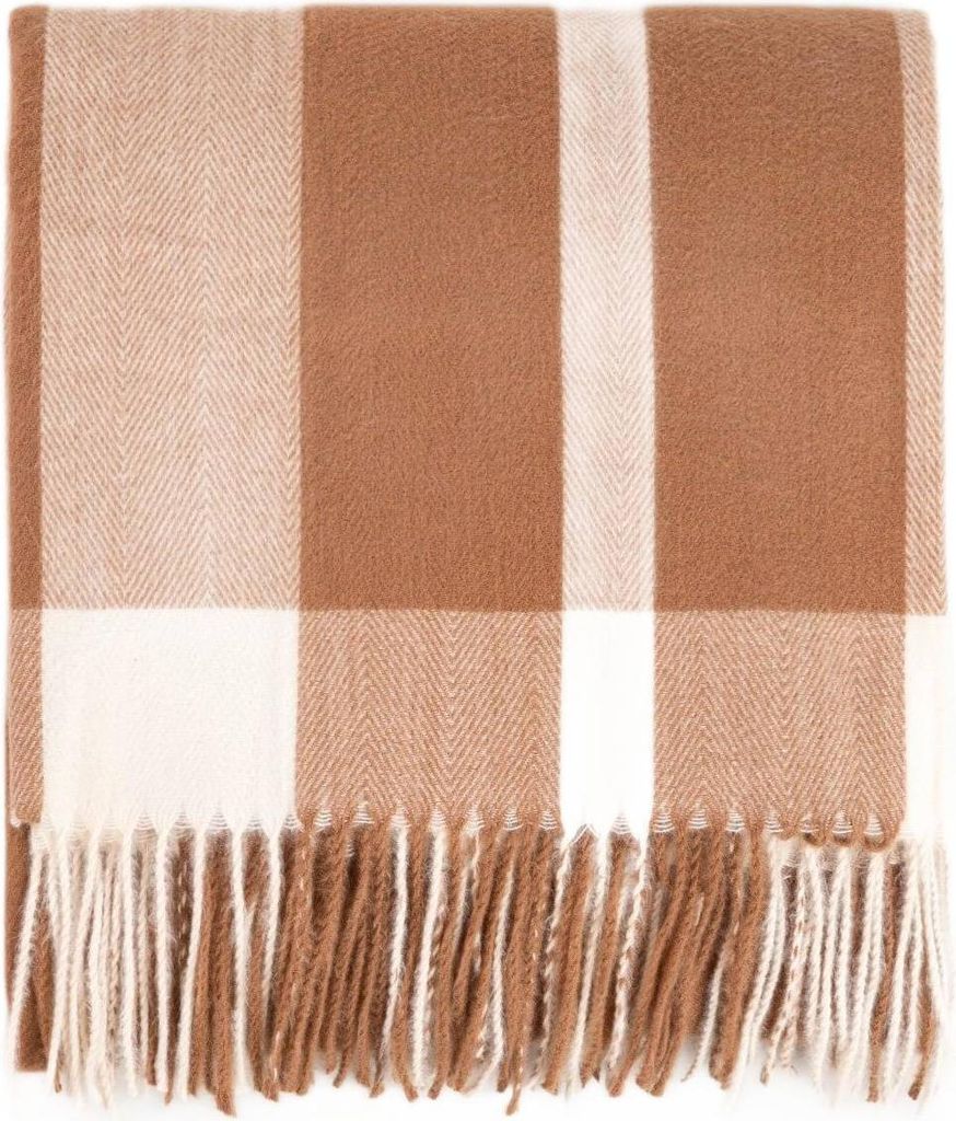 HOMLA MELROSE flauschige karierte Decke 150x200 cm
