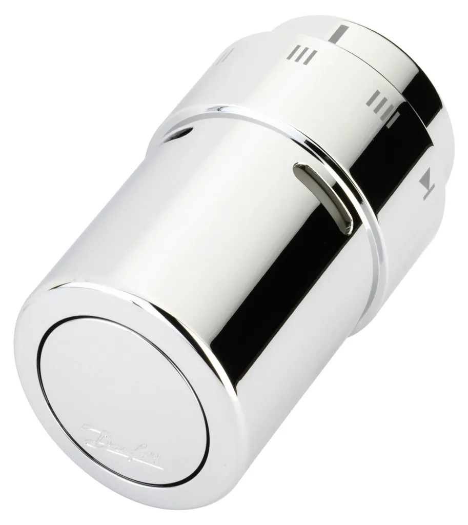 Danfoss RAX Sonde intégrée design chrome pour régulation de chauffage