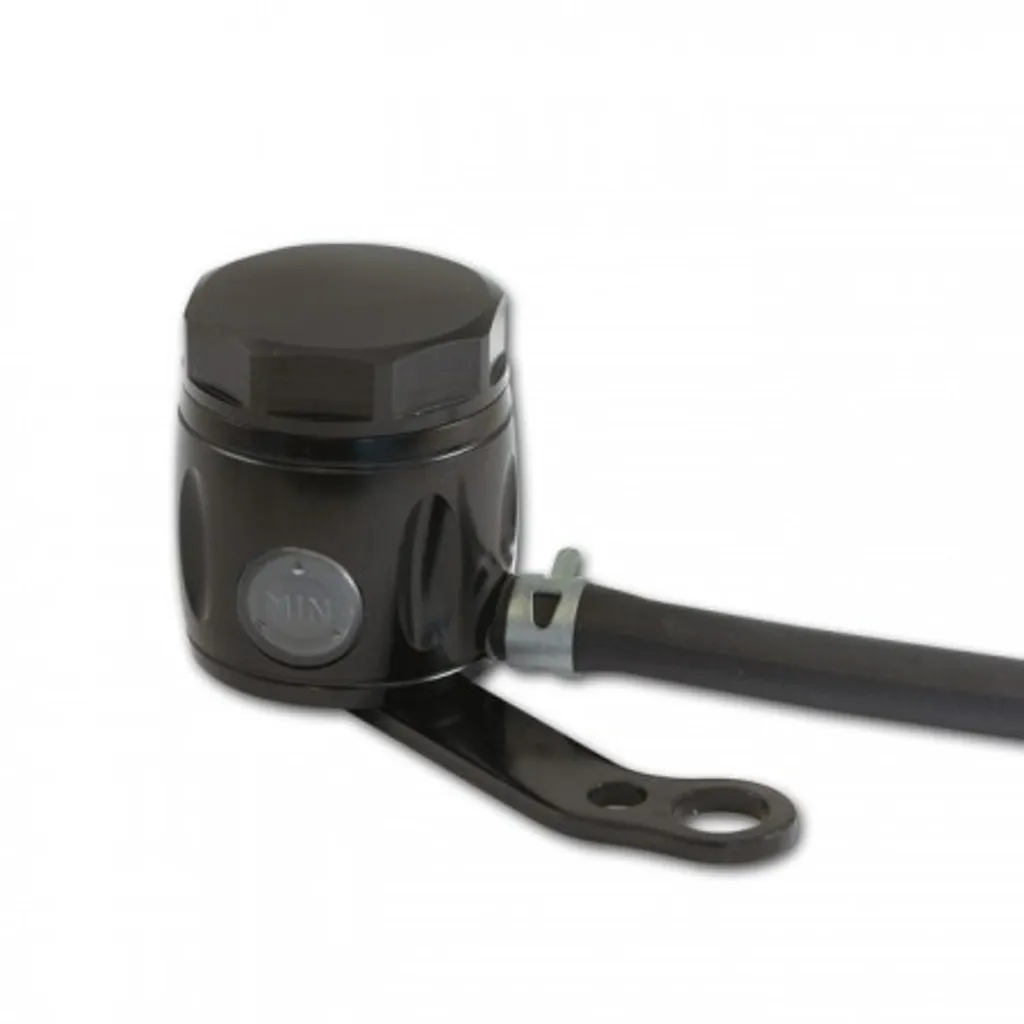 Bocal liquide de frein noir pour personnalisation moto Café Racer Barrel