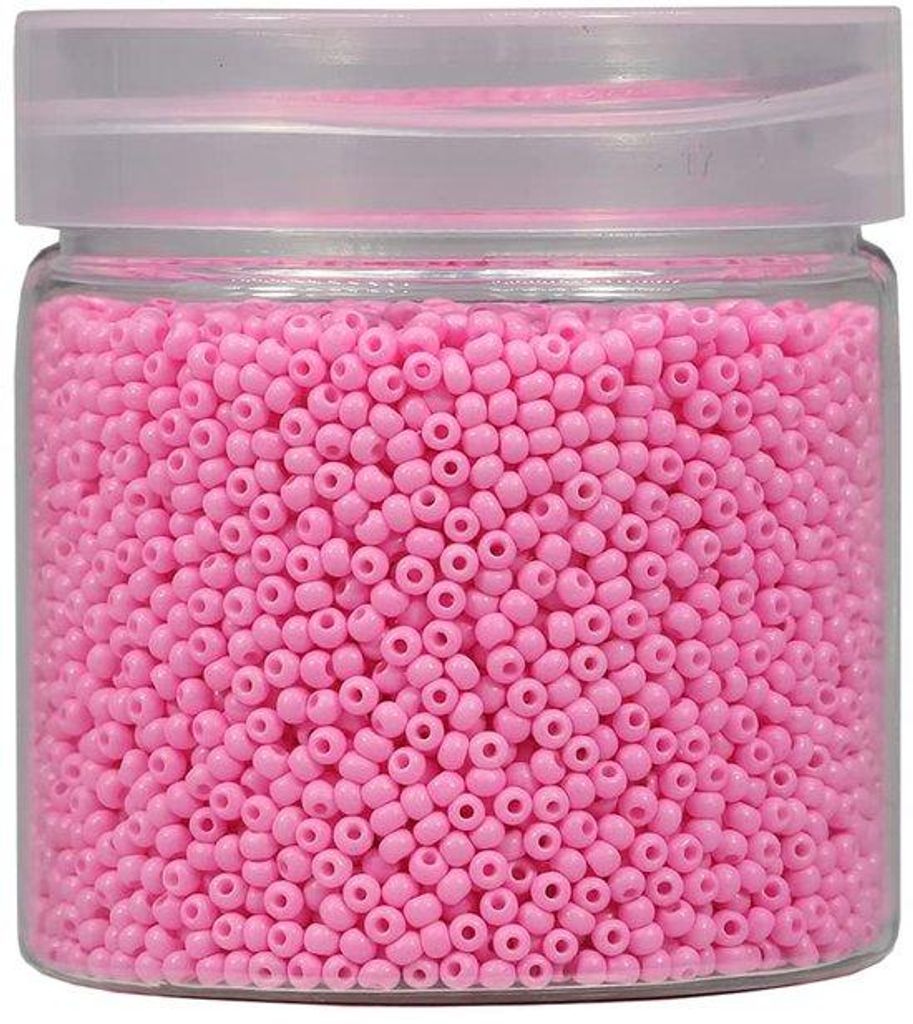 Kleine rote Glaskugeln 2mm für das Aufziehen 10000 Stück/110g in Schachtel, 12/0 rosa Glaskugeln kleine Samenperlen für das Schmieden von Halske...