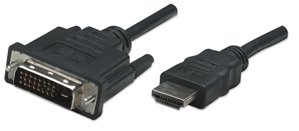 MANHATTAN HDMI auf DVI-Kabel, HDMI-Stecker auf DVI-D, 1m Image du produit 