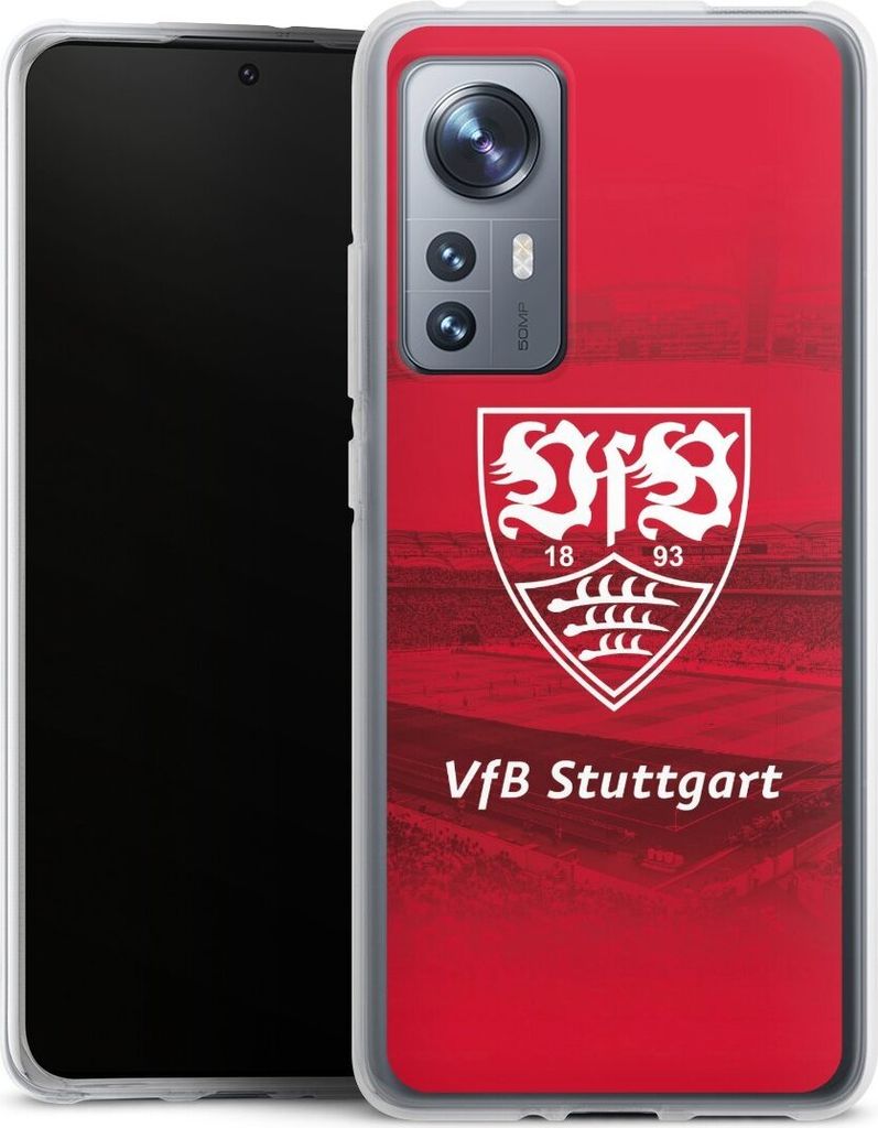 DeinDesign Handyhülle für Xiaomi 12 5G Silikon Hülle Case Smartphone Schutzhülle Offizielles Lizenzprodukt Stadion VfB Stuttgart