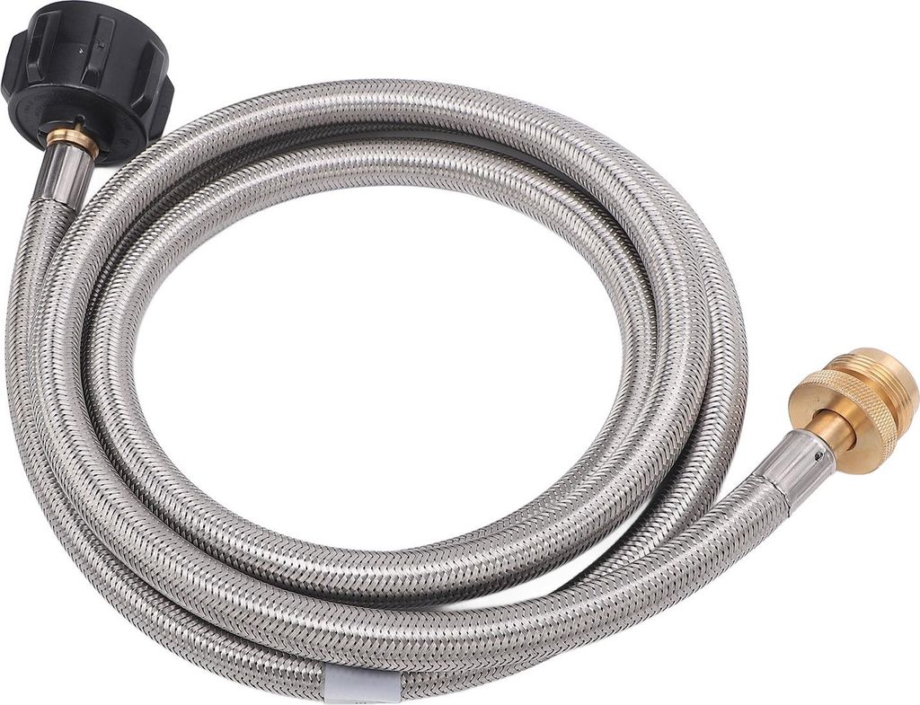 5 Fuß langer Gasschlauchadapter aus Edelstahl, 1 bis 20 Pfund Gasschlauchverlängerung für Buddy Heater