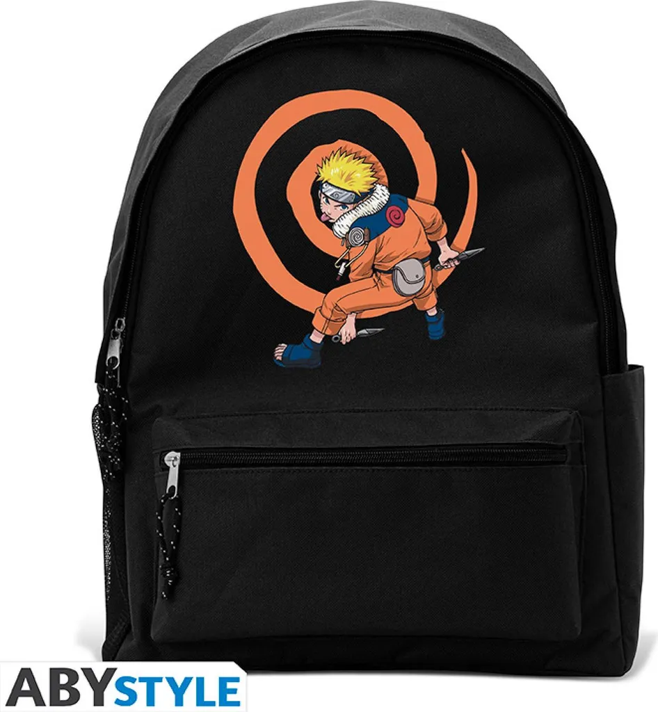 Sac à dos Naruto Uzumaki Shippuden - Design Officiel Orange et Noir