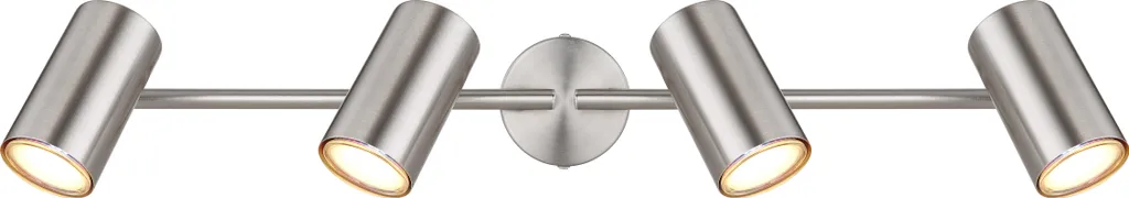 Éclairage Intérieur 4 Spots Directionnels Nickel Mat Spray pour Bureau - 3