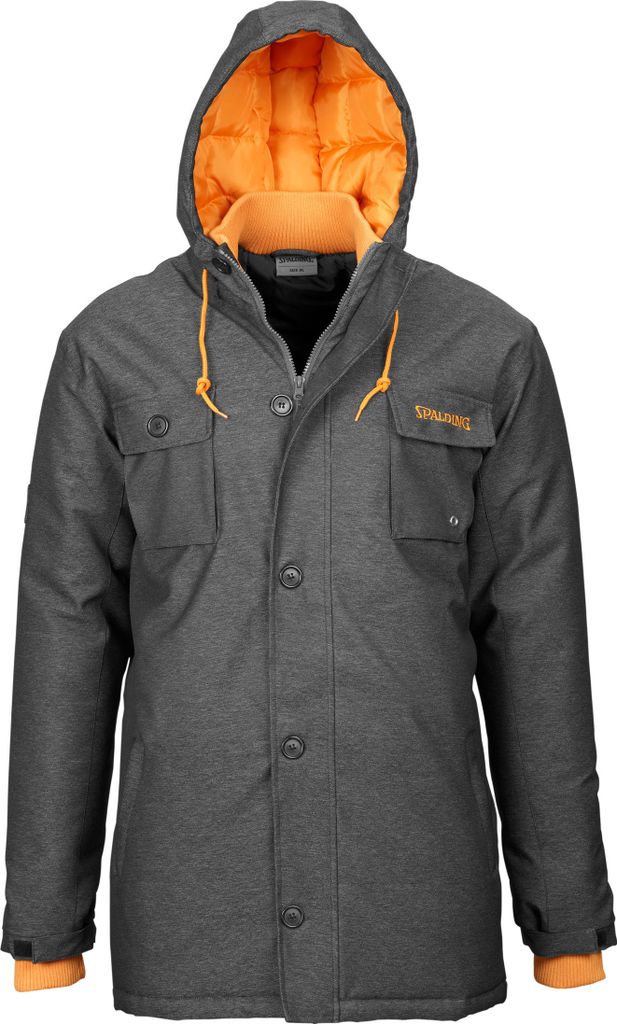Spalding Parka - schwarz/orange - Größe: XL, 300207401