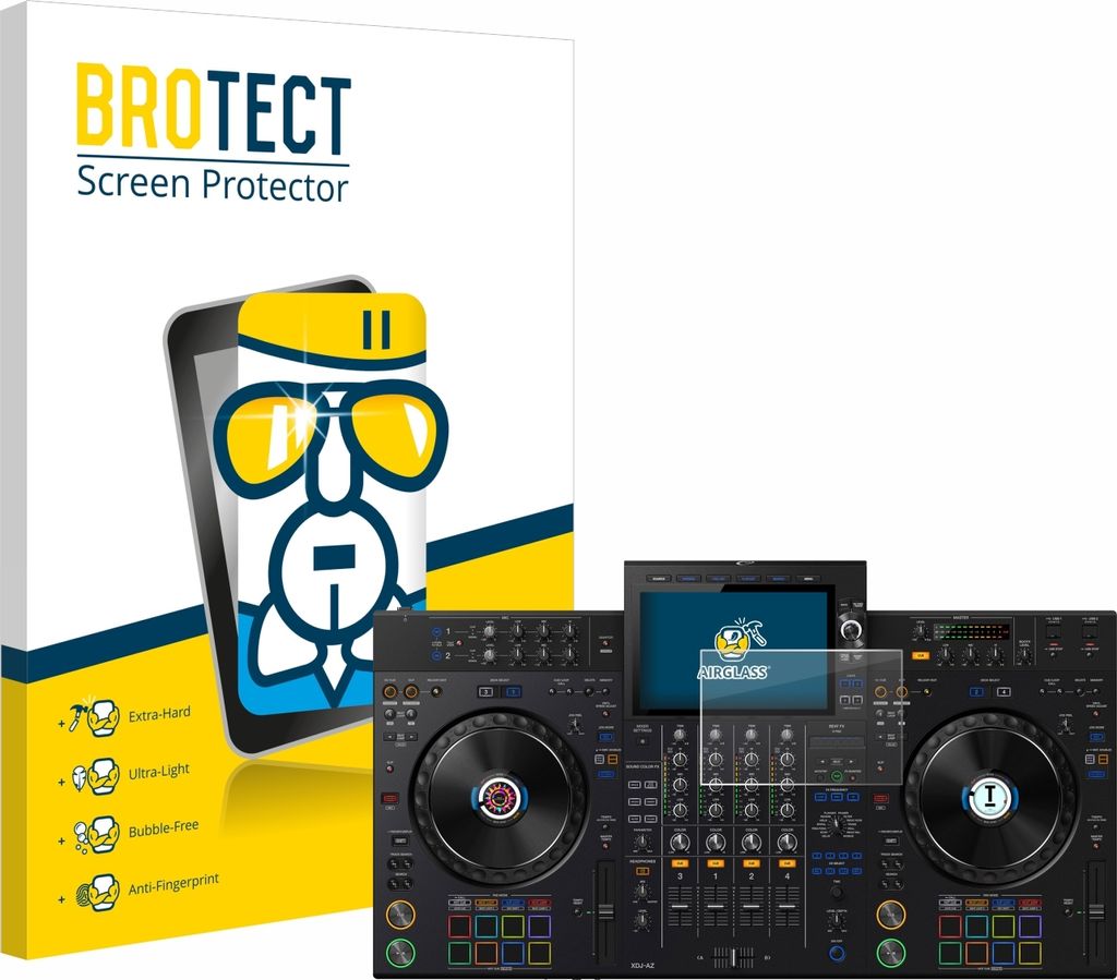 BROTECT Schutzglas für Pioneer XDJ-AZ Schutzfolie Panzer Folie Glas Display Schutz klar