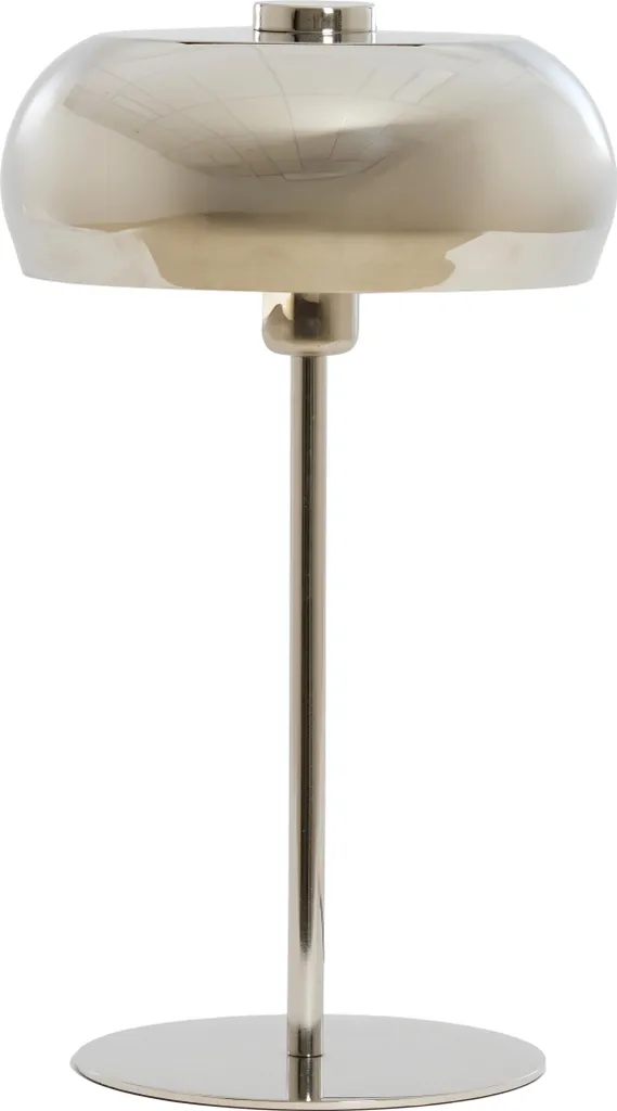 Lampe à poser SURIN Ø26x47 cm Nickel Brillant par Light & Living Chic