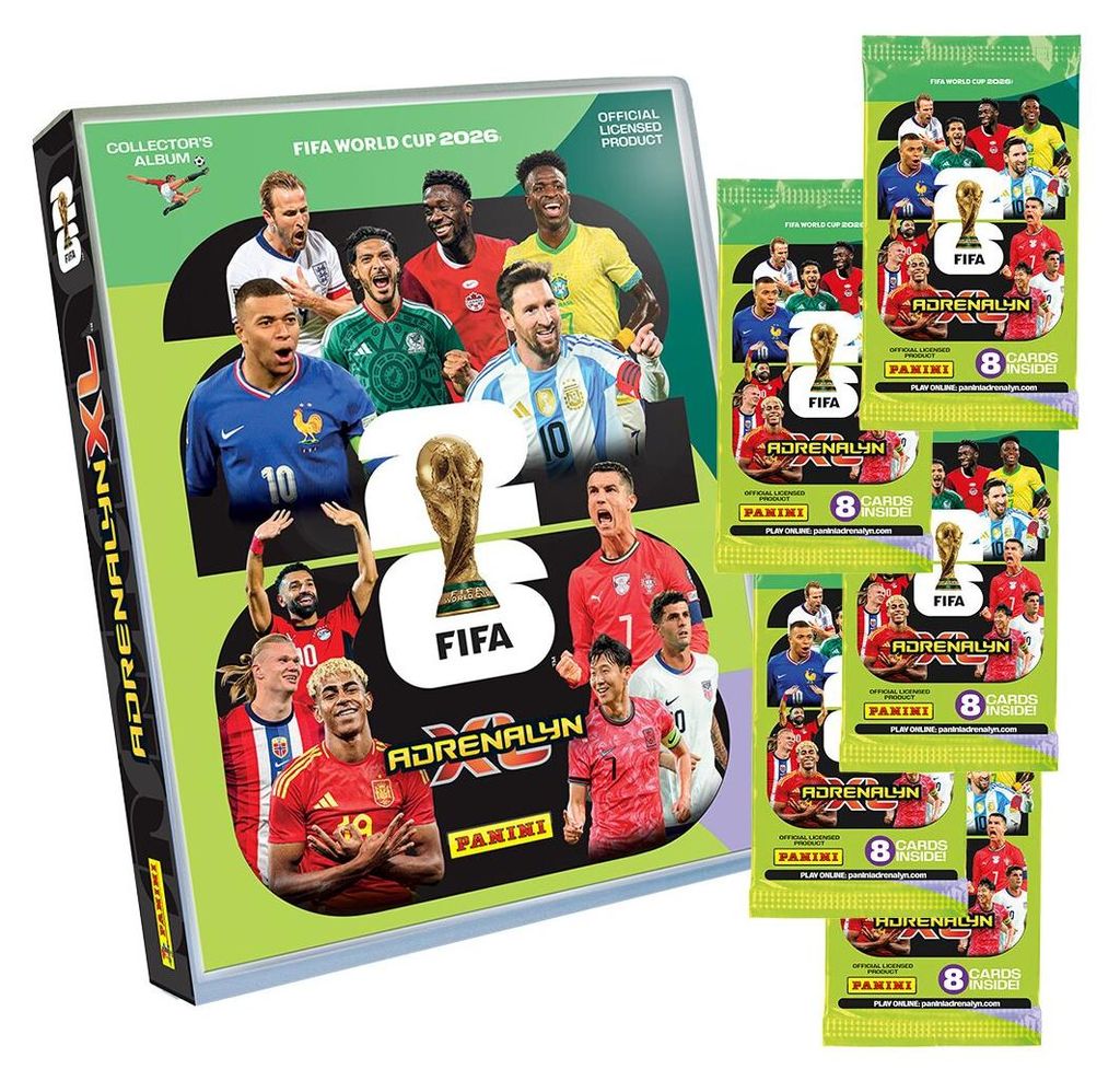 FIFA World Cup Adrenalyn XL 2026 - 1 Starter + 5 Booster Produktbild 
