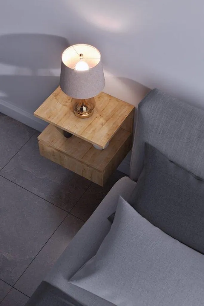 Table de chevet suspendue pour optimiser l'espace dans une petite chambre - 3