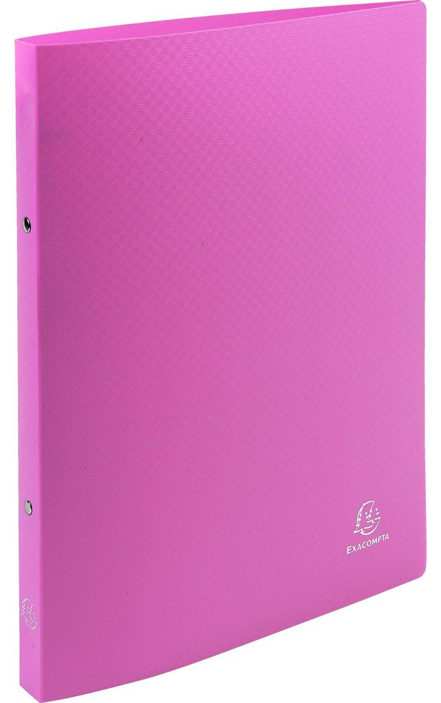 Exacompta 25x Ringbuch PP 500μ 2Ring 15mm Rücken 20mm blickdicht A4 Rosa 54194SE