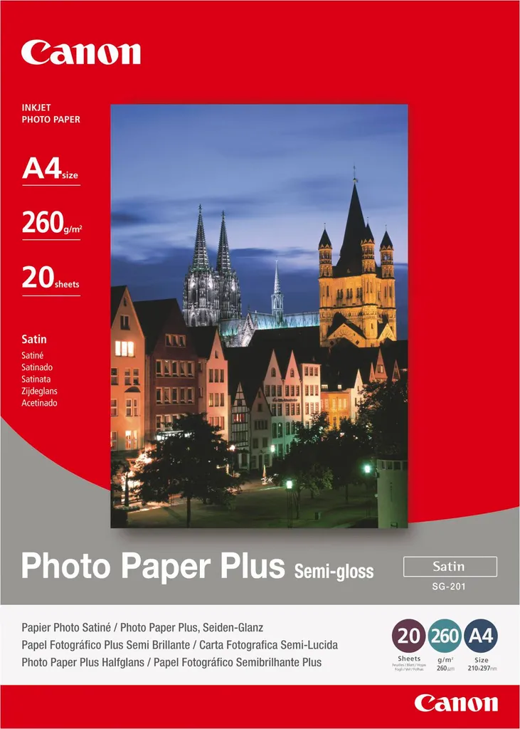 Canon SG-201 Photo Paper Plus Semi-gloss A3+ | Carta Fotografica 20 Fogli