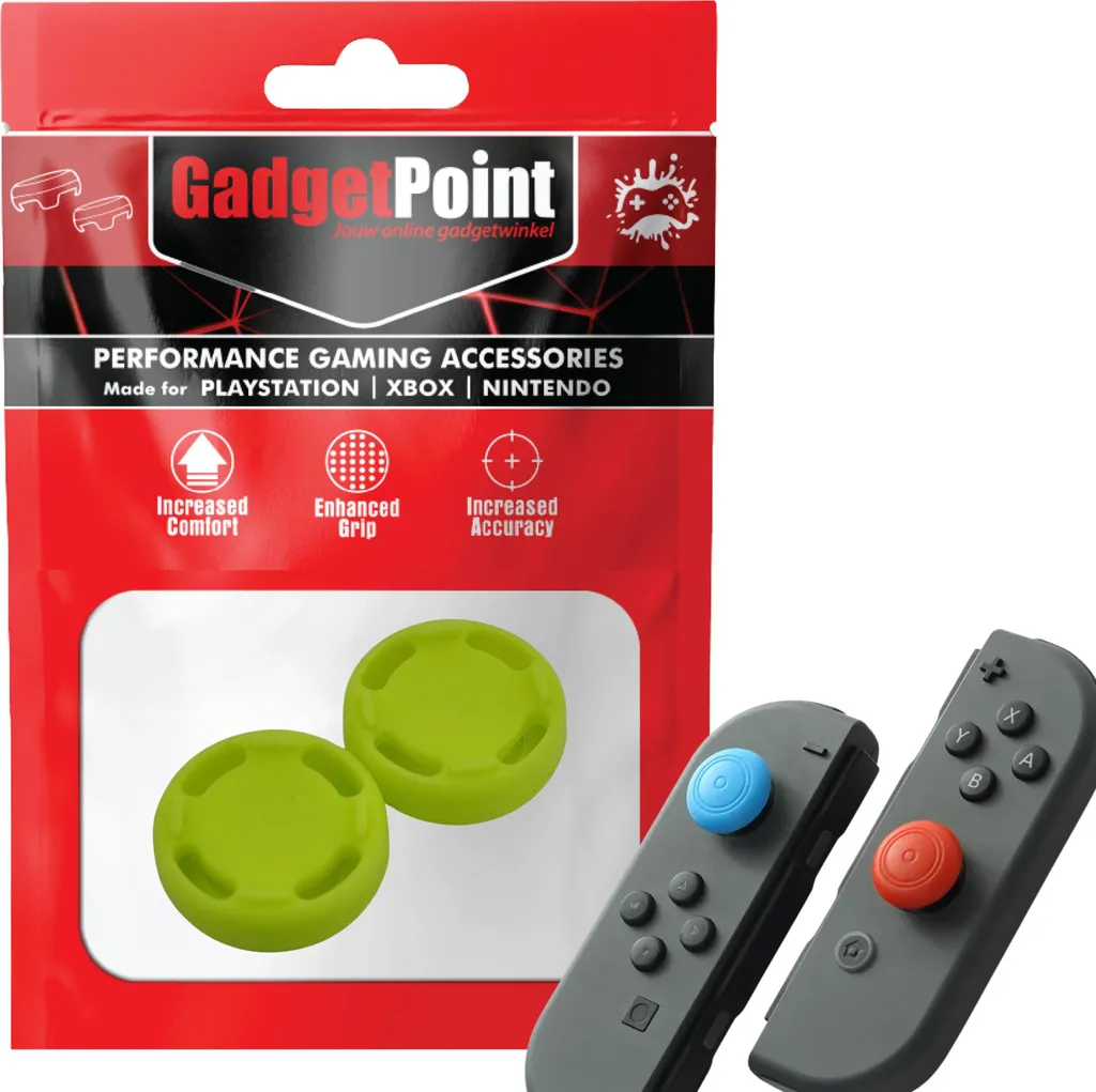 Performance Thumb Grips Switch - Verde Chiaro High-Grip Joy-Con - 1
