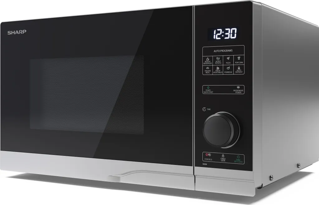 Micro-ondes Sharp YC-PS234AE-S 23L Argenté - Fonction Décongélation