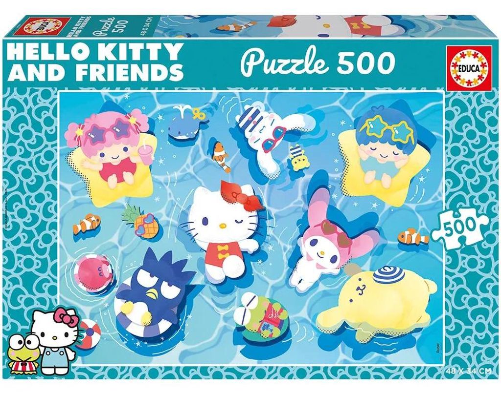 Educa Hello Kitty Puzzle 500 Stücke Blau Kinder Blau One Size