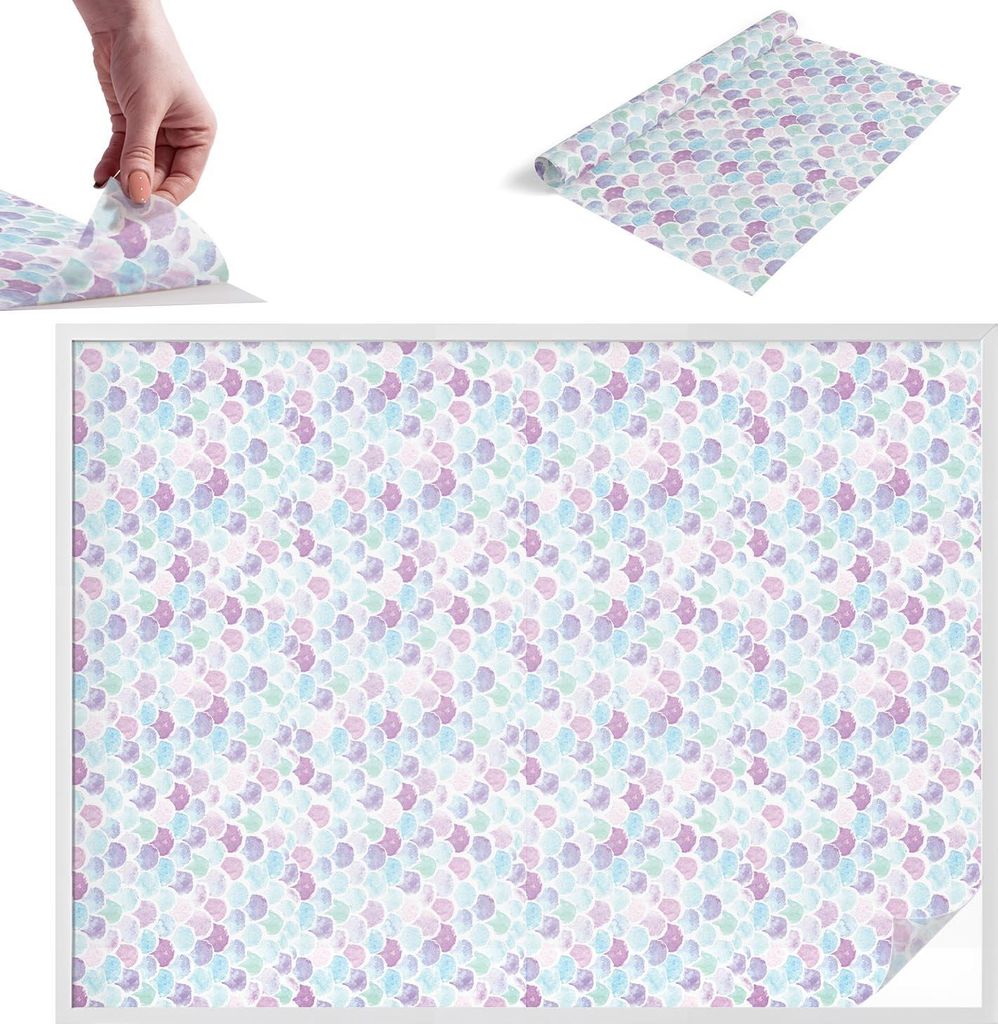 Buntglasfolie für Fenster – 146x200 cm – Stained-Glass-Fensterfolie, dekorativ & blickdicht – Selbstklebende Glasdekorfolie im Buntglas-Desi...