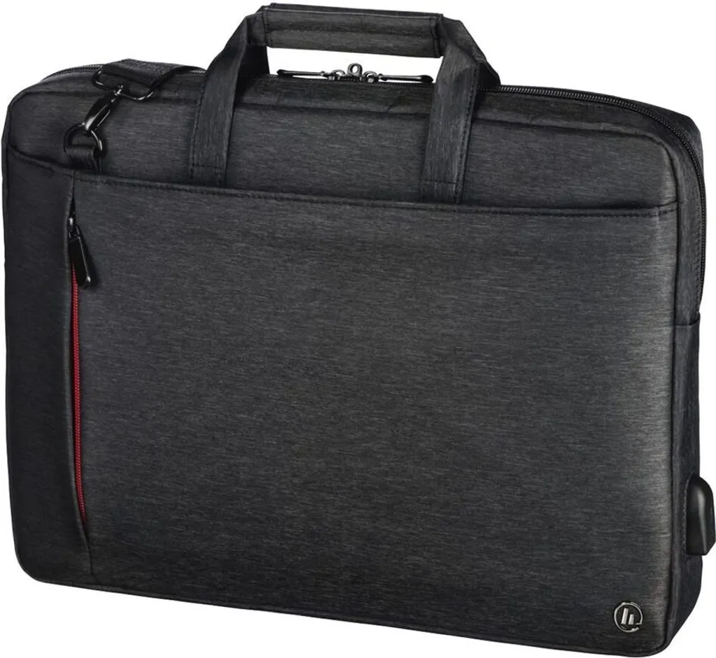 Hama Manchester Sacoche PC Portable 13,3 Pouces avec Port USB Intégré Noir