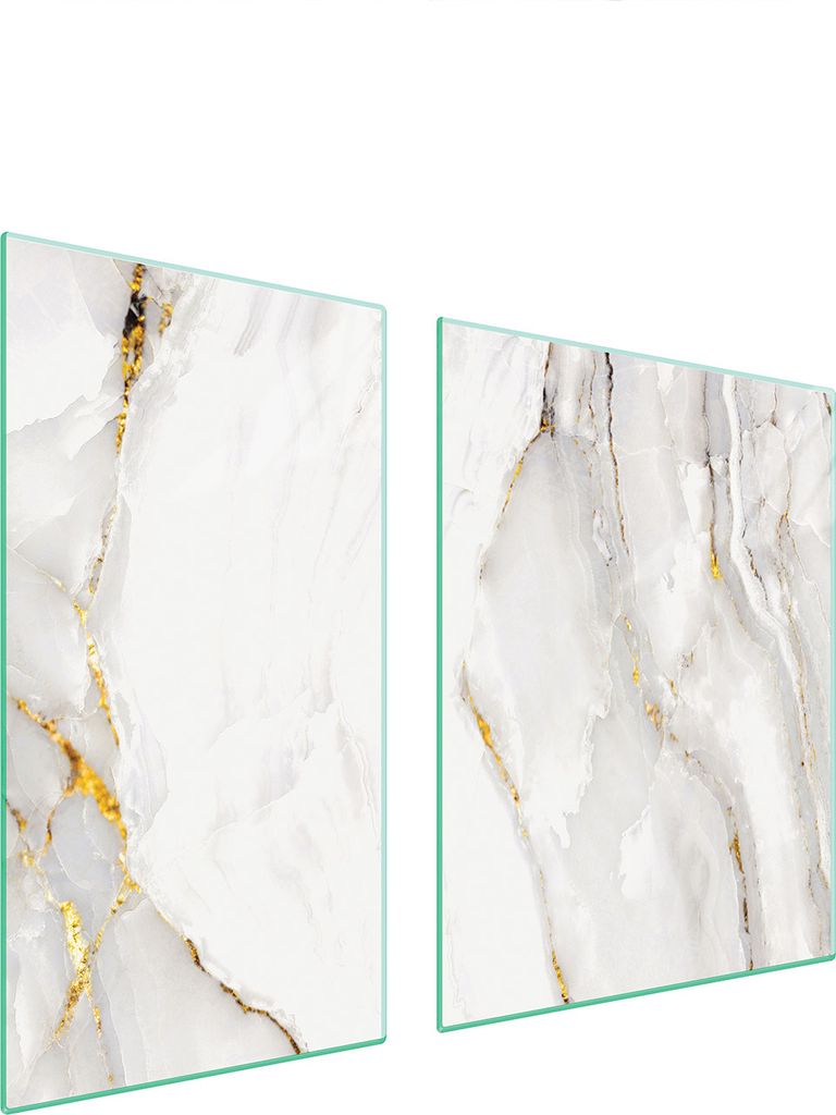 Glasschutzplatte Für Herd 90X52 Marmor