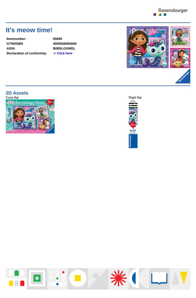 Giocare con Gabby Ravensburger 05659 Immagine del prodotto 